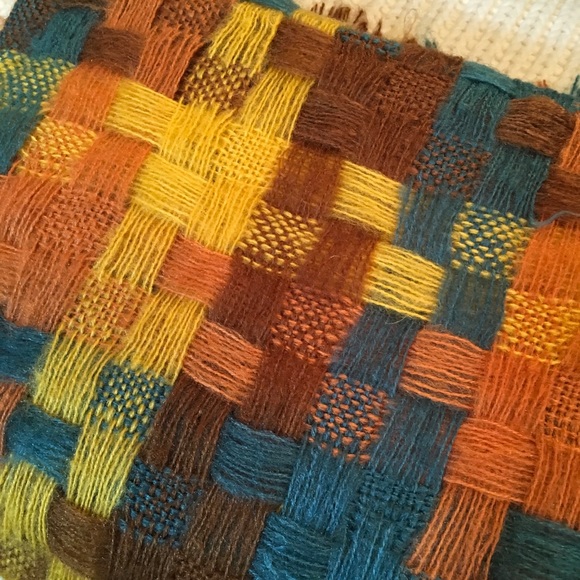 MIXED COLORFUL SQUARES SCARF - Picture 6 of 6